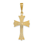 FJC Finejewelers 14k Yellow Gold Fleur De Lis Cross Charm