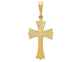 FJC Finejewelers 14k Yellow Gold Fleur De Lis Cross Charm