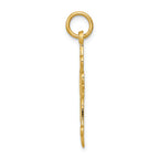 FJC Finejewelers 14k Yellow Gold Fleur De Lis Cross Charm