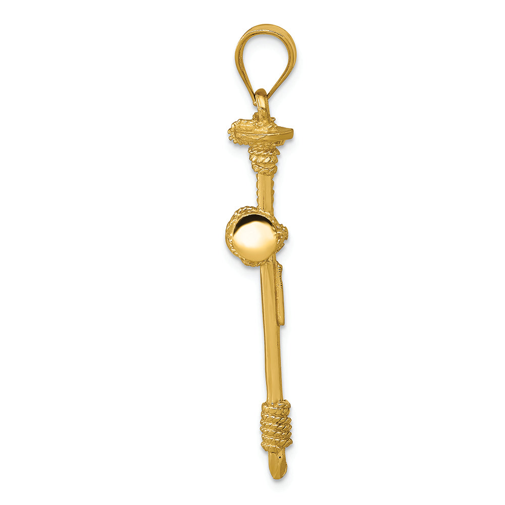 FJC Finejewelers 14k Yellow Gold Polished Nail Cross Charm