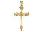 FJC Finejewelers 14k Yellow Gold Polished Nail Cross Charm