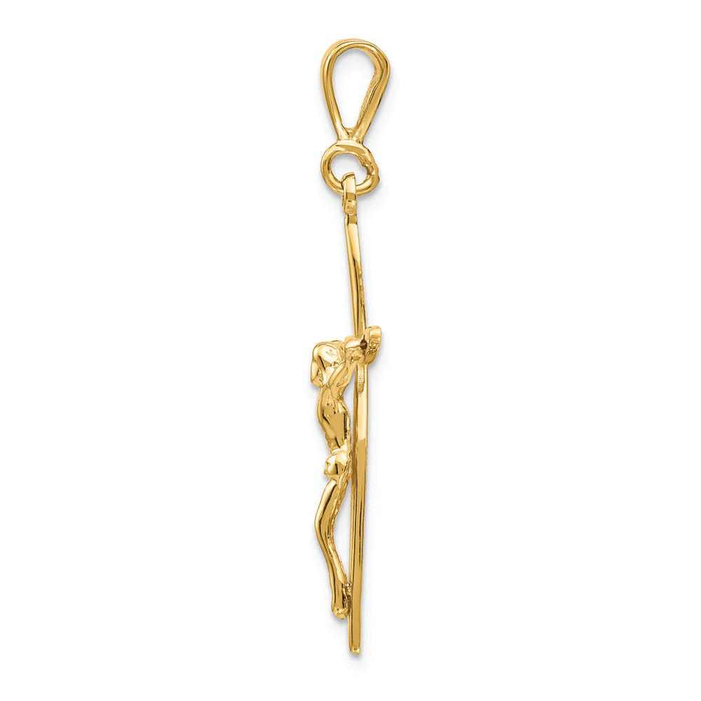 FJC Finejewelers 14k Yellow Gold Passion Crucifix Charm