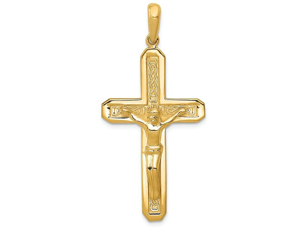 FJC Finejewelers 14k Yellow Gold Polished Crucifix Charm
