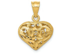 FJC Finejewelers 14k Yellow Gold Fancy Heart Charm