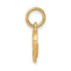 FJC Finejewelers 14k Yellow Gold Polished I Love You Heart Charm