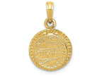 FJC Finejewelers 14k Yellow Gold with Enamel Birthday Cake with Candle Inside Charm