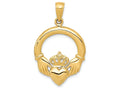 FJC Finejewelers 14k Yellow Gold Polished Claddagh Charm