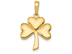 FJC Finejewelers 14k Yellow Gold Polished Solid Shamrock Charm