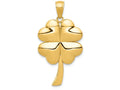 FJC Finejewelers 14k Yellow Gold Solid Polished 4-leaf Clover Charm