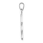 FJC Finejewelers 14k White Gold Polished Trinity Charm