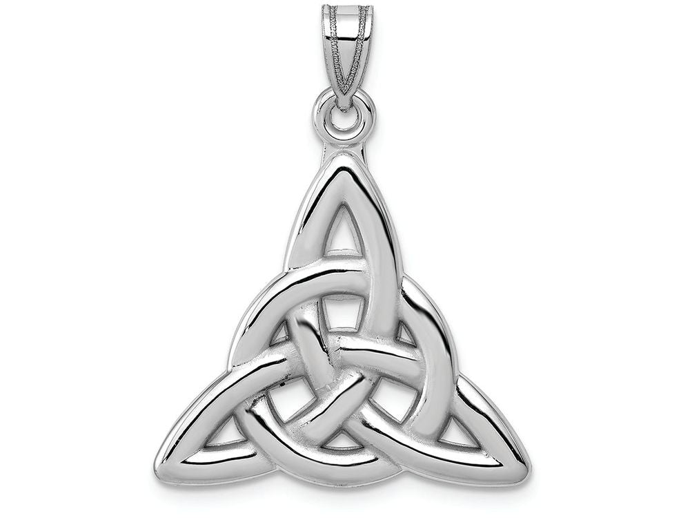 FJC Finejewelers 14k White Gold Polished Trinity Charm