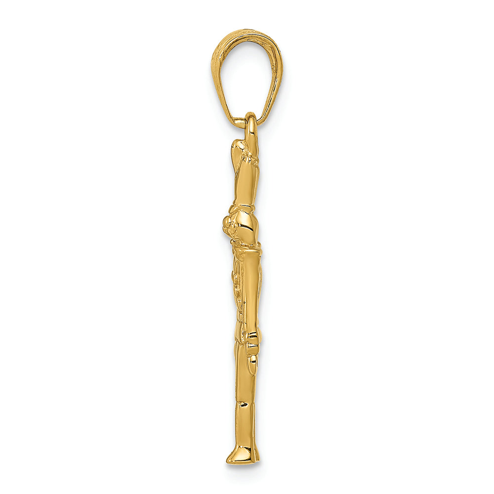 FJC Finejewelers 14k Yellow Gold Polished 3d Toy Soldier Charm