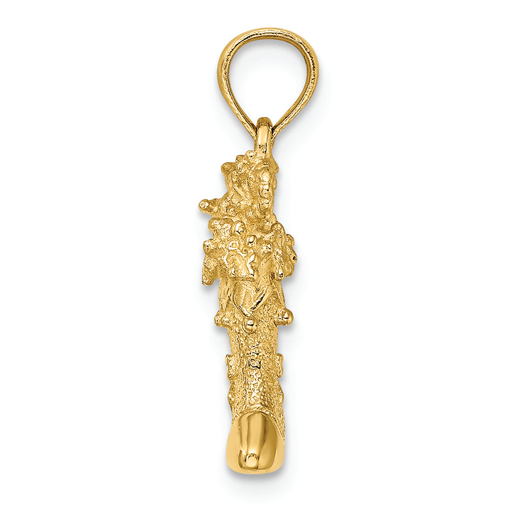 FJC Finejewelers 14k Yellow Gold Solid Polished 3d Christmas Stocking Charm
