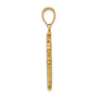 FJC Finejewelers 14k Yellow Gold Polished 3d Snowflake Charm