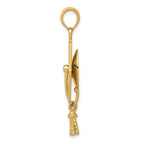 FJC Finejewelers 14k Yellow Gold Solid Polished 3d Graduation Cap Charm