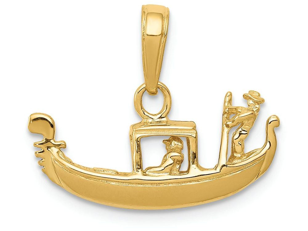 FJC Finejewelers 14k Yellow Gold Solid Polished 3d Gondola Charm