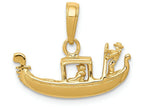 FJC Finejewelers 14k Yellow Gold Solid Polished 3d Gondola Charm