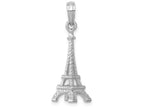 FJC Finejewelers 14k White Gold White 3d Eiffel Tower [paris] Charm
