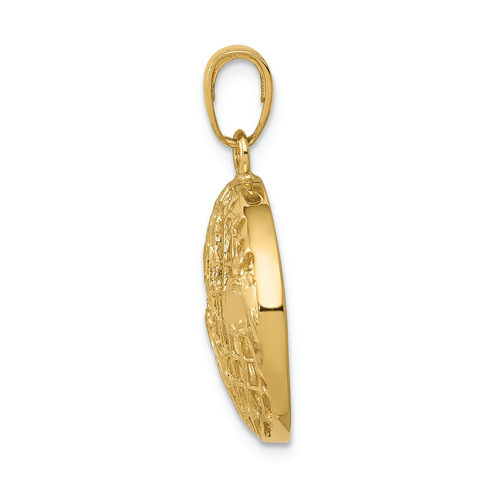 FJC Finejewelers 14k Yellow Gold Polished Globe Charm
