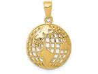 FJC Finejewelers 14k Yellow Gold Polished Globe Charm