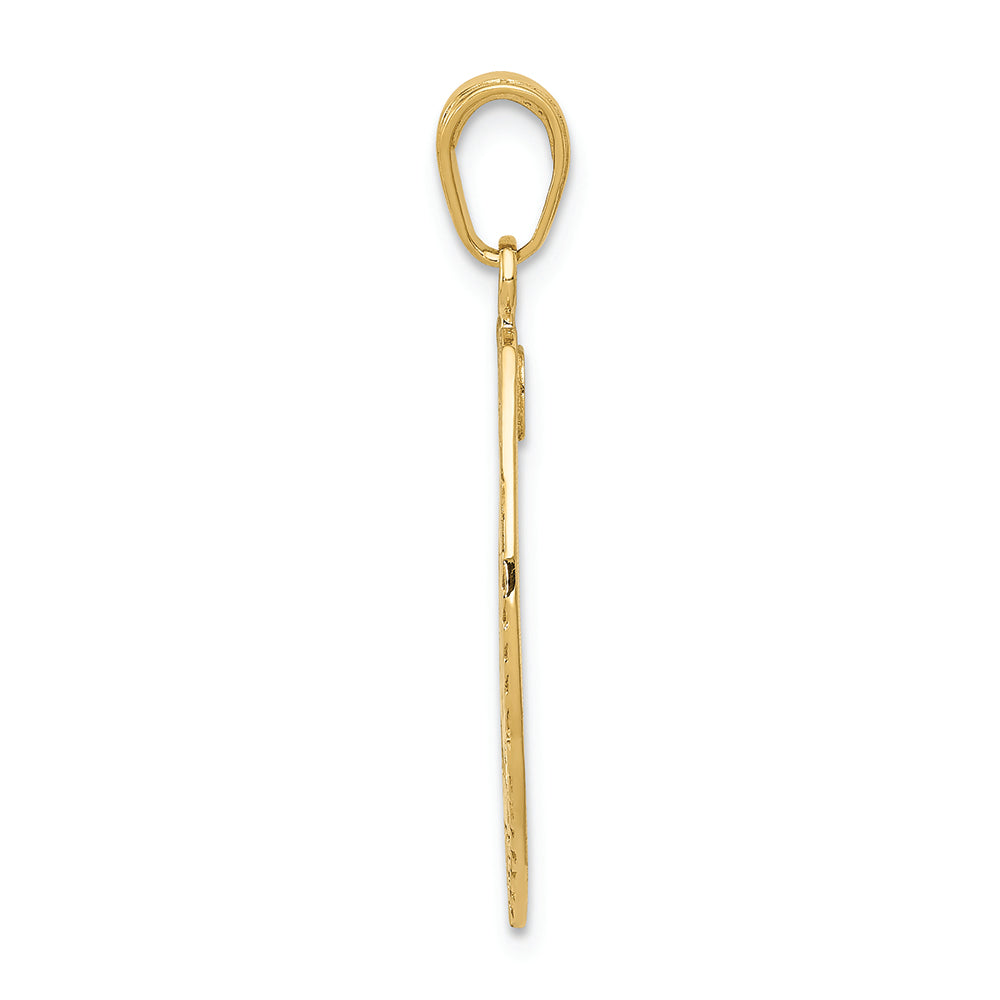 FJC Finejewelers 14k Yellow Gold Polished Police Badge Charm