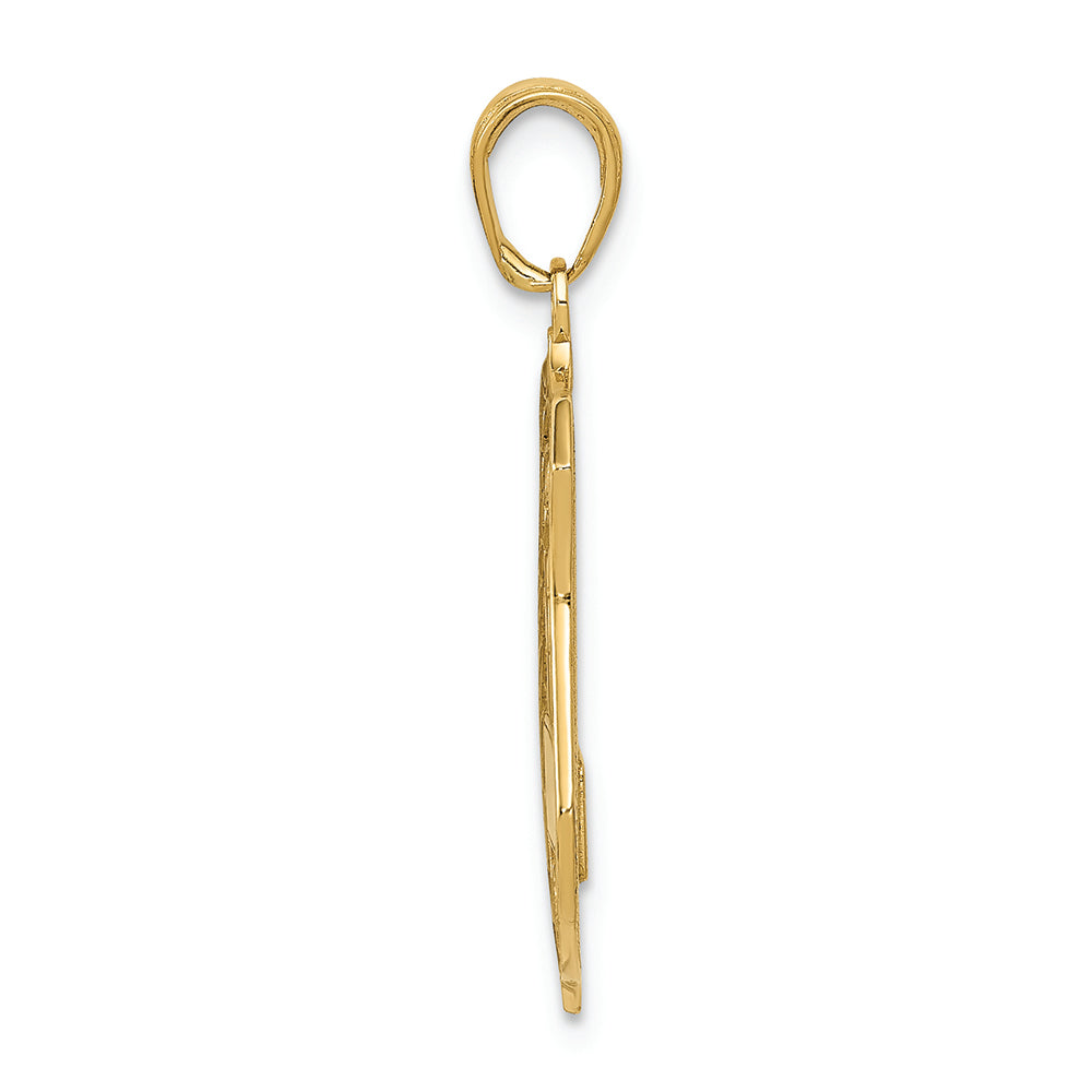 FJC Finejewelers 14k Yellow Gold Large Police Badge Charm