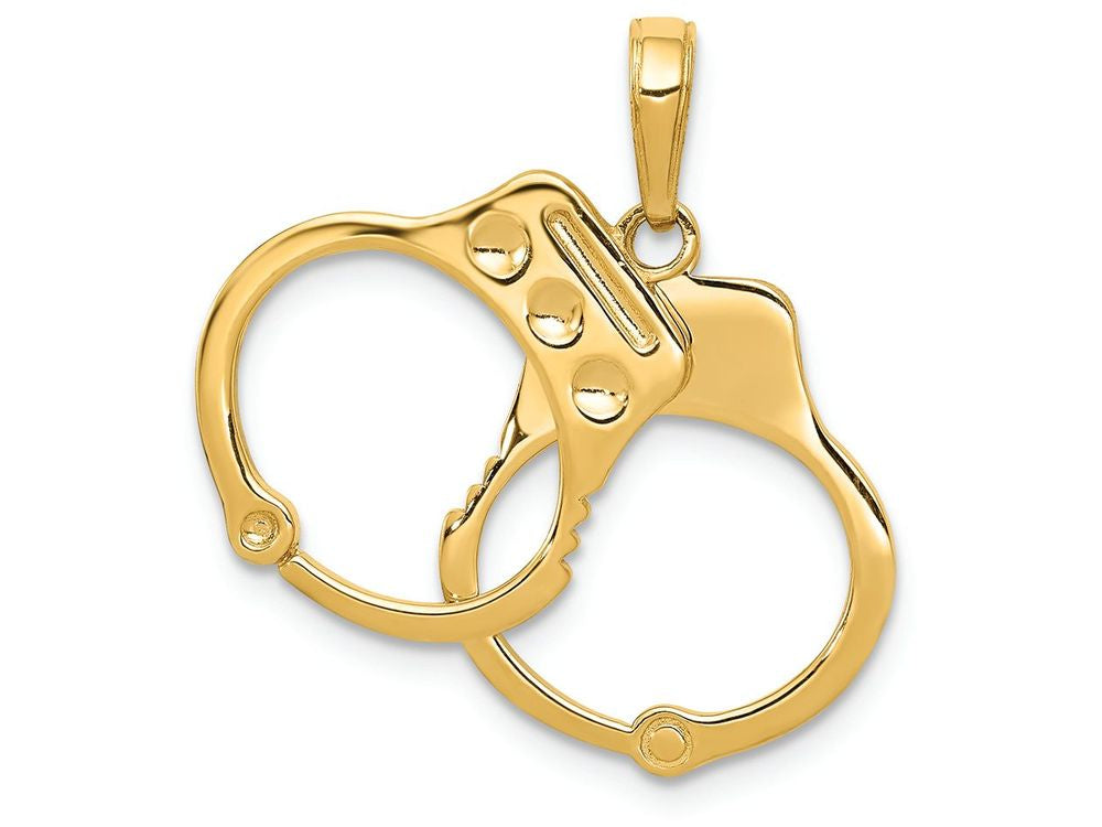 FJC Finejewelers 14k Yellow Gold Handcuffs Charm