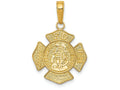 FJC Finejewelers 14k Yellow Gold Small Saint Florian Badge Charm
