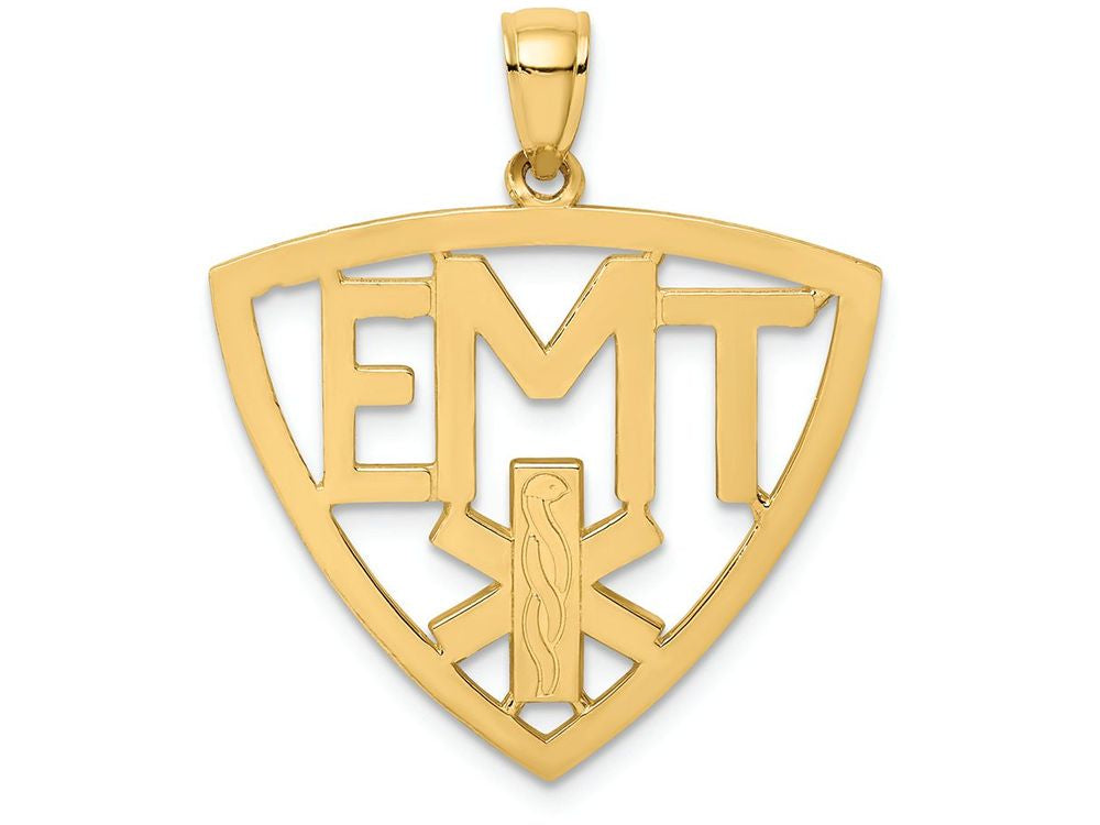 FJC Finejewelers 14k Yellow Gold Emergency Medical Technician EMT Charm