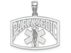 FJC Finejewelers 14k White Gold Paramedic In Frame Charm