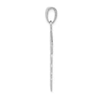 FJC Finejewelers 14k White Gold White Caduceus Charm