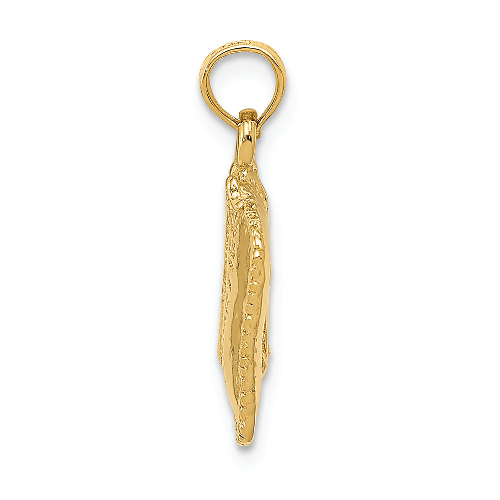 FJC Finejewelers 14k Yellow Gold Satin 3d Cosmetic Pouch Charm