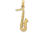 FJC Finejewelers 14k Yellow Gold Solid Polished 3d Saxophone Charm