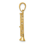 FJC Finejewelers 14k Yellow Gold Solid Polished 3d Trumpet Charm