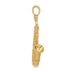 FJC Finejewelers 14k Yellow Gold Solid Polished 3d Saxophone Charm