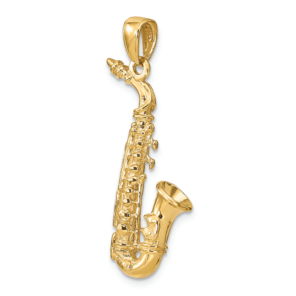 FJC Finejewelers 14k Yellow Gold Solid Polished 3d Saxophone Charm