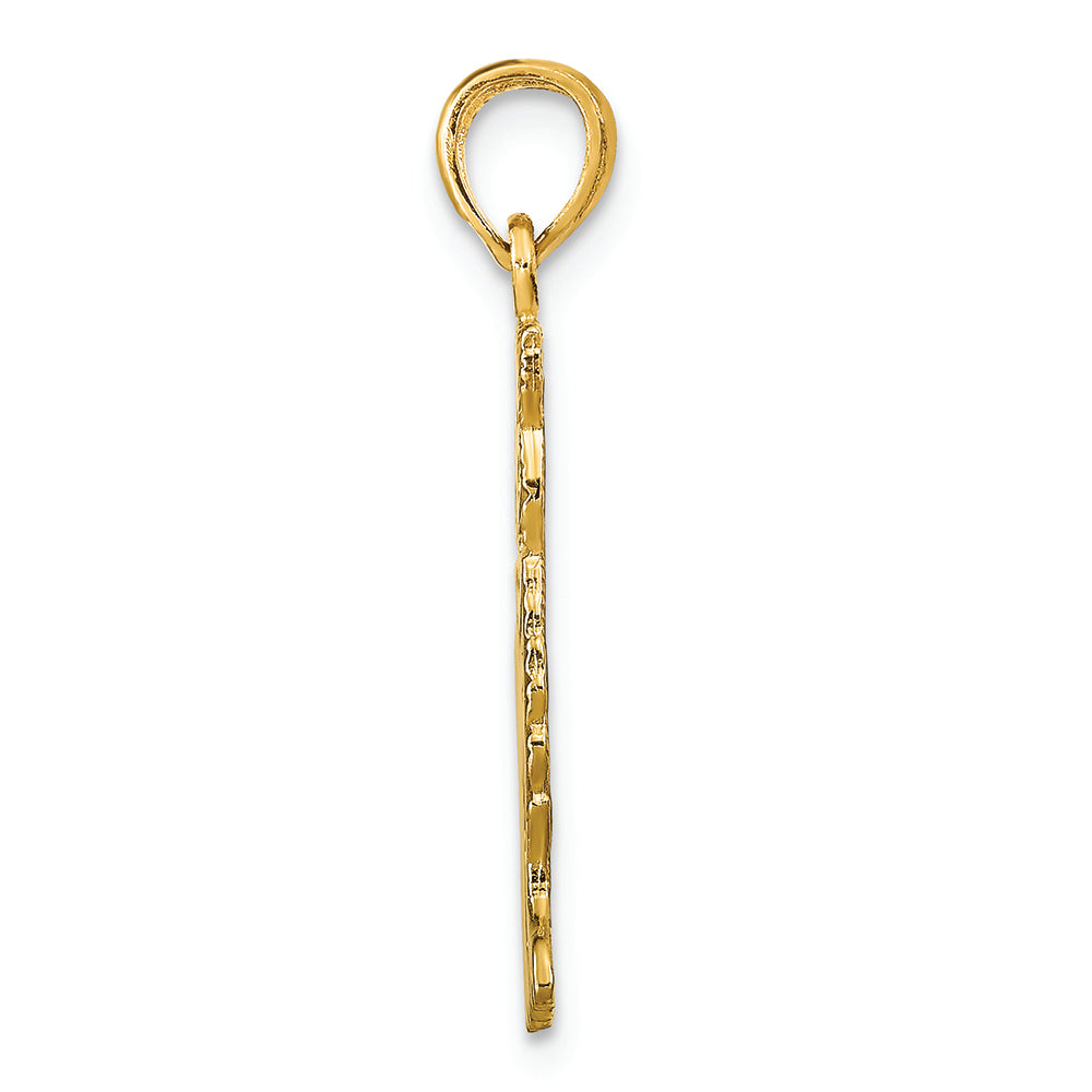 FJC Finejewelers 14k Yellow Gold Polished Cat Charm