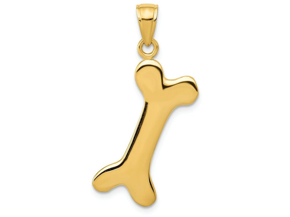 FJC Finejewelers 14k Yellow Gold Solid Polished Dog Bone Charm