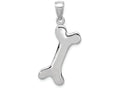 FJC Finejewelers 14k White Gold White 3d Engraveable Dog Bone Charm