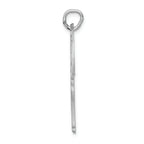 FJC Finejewelers 14k White Gold Solid Satin Bright Cut Flat-backed Giraffe Charm