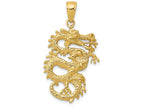 FJC Finejewelers 14k Yellow Gold Solid 3d Dragon Charm