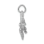 FJC Finejewelers 14k White Gold Solid Polished 3d Dragon Charm