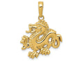 FJC Finejewelers 14k Yellow Gold Solid Polished Dragon Charm