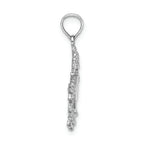 FJC Finejewelers 14k White Gold White Small Dragon Charm