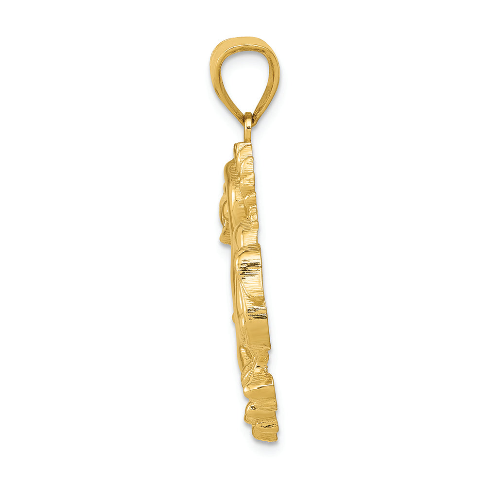 FJC Finejewelers 14k Yellow Gold Solid Polished Dragon Charm