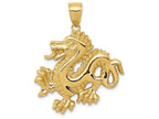 FJC Finejewelers 14k Yellow Gold Solid Polished Dragon Charm