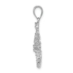 FJC Finejewelers 14k White Gold Solid Polished Open-backed Scorpion Charm