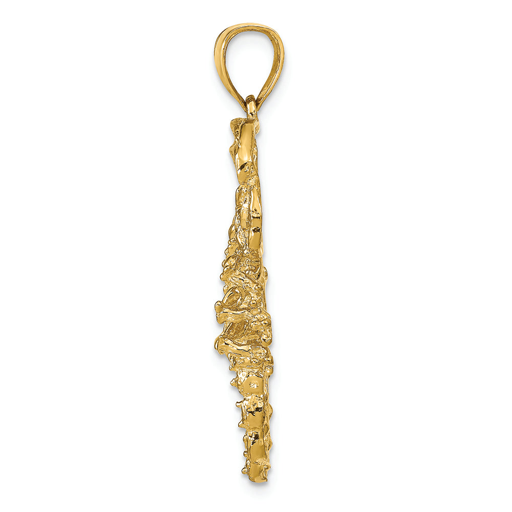 FJC Finejewelers 14k Yellow Gold Solid Polished Open-backed Scorpion Charm