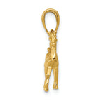 FJC Finejewelers 14k Yellow Gold Solid Polished 3D Horse Charm