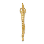 FJC Finejewelers 14k Yellow Gold Satin Bright Cut Eagle Charm